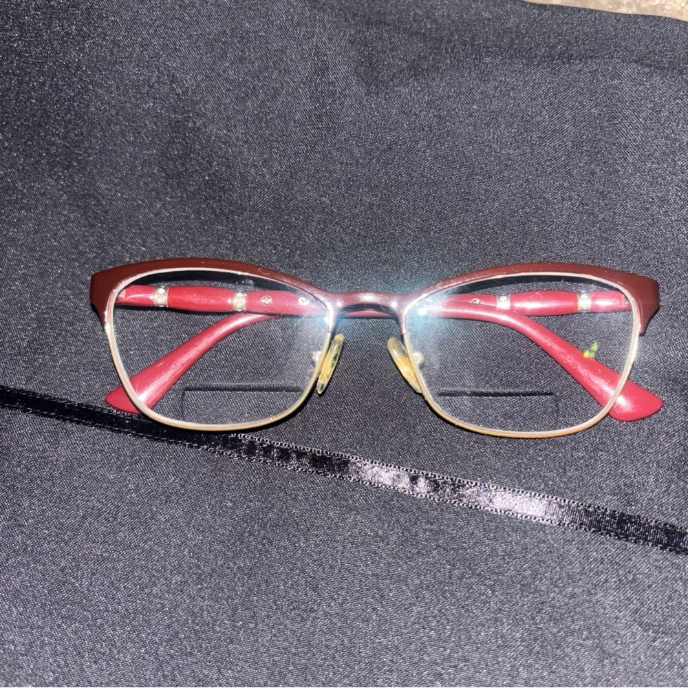 Vogue women’s red and gold glasses